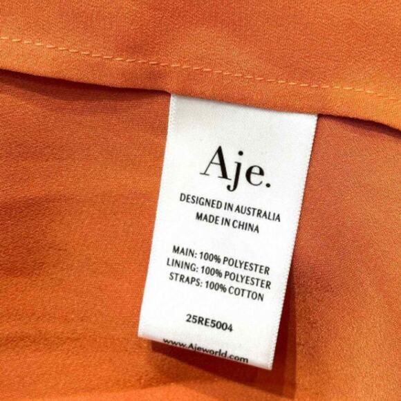 AJE Pandorea Layered Maxi Dress Floral Ruffle Coral Clay US 6 NWT - Picture 11 of 16